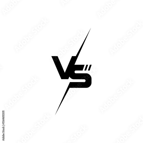 VS logo sport for battle games.