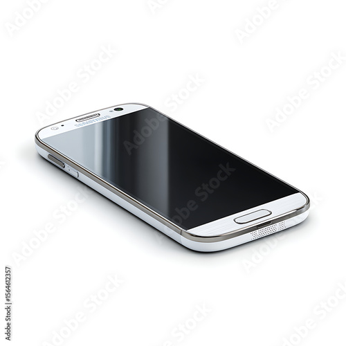 High-quality image of smartphone isolated on a white background. Perfect for commercial, advertising, or editorial use.