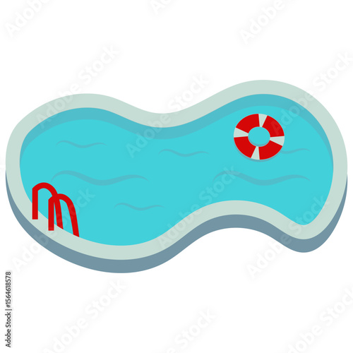 Swimming Pool Illustration