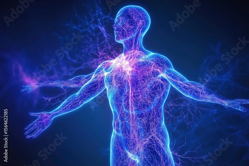 human autoimmune system concept