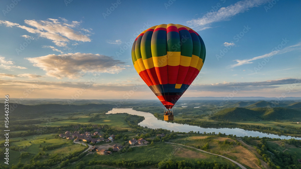Obraz premium A high flying air balloon