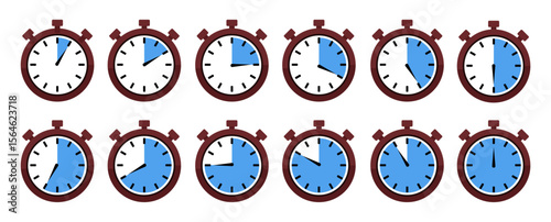 wall office timer icon vector illustration