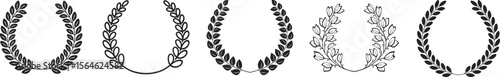 Vector Laurel Wreaths Collection of Classic & Elegant Designs