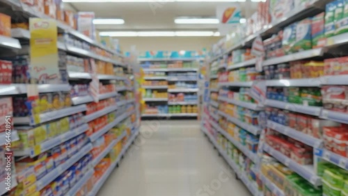 Wallpaper Mural Supermarket aisle interior shot Torontodigital.ca