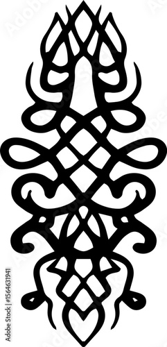 Ornamental decorative vintage design element.