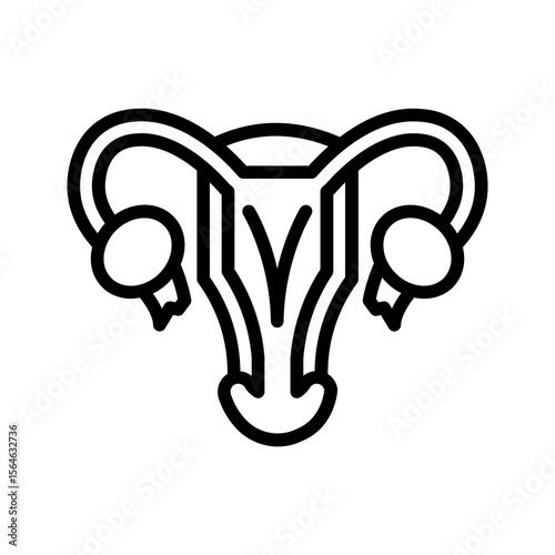 Uterus organ icon