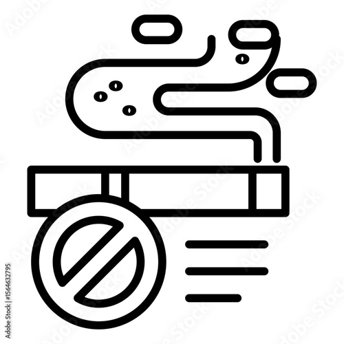 No smoking sign icon
