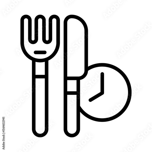 Food time management icon