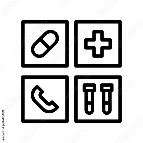 Hospital facility icon