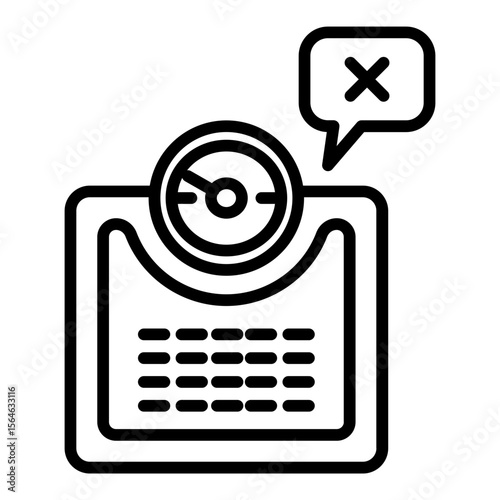 abnormal body weight icon