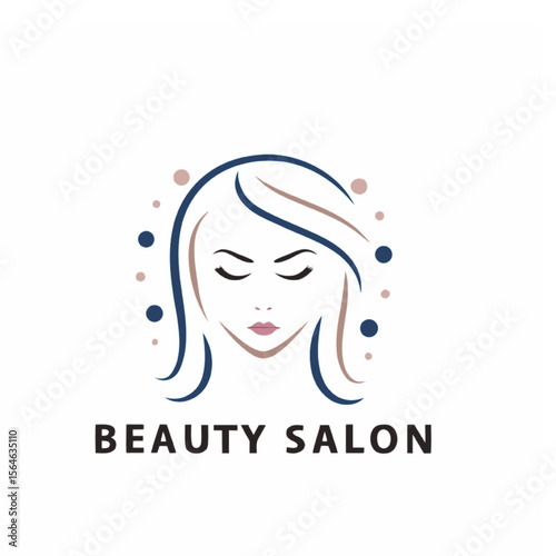 Beauty Salon Woman Face Elegant Logo