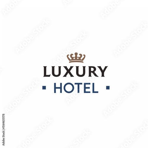 Luxury Hotel Crown Elegant Logo