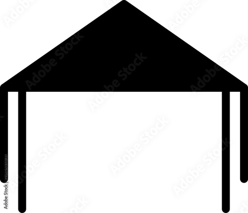 Tent icon set Simple vector illustration. Tourist Tent Line Design. Camp Travel Event.