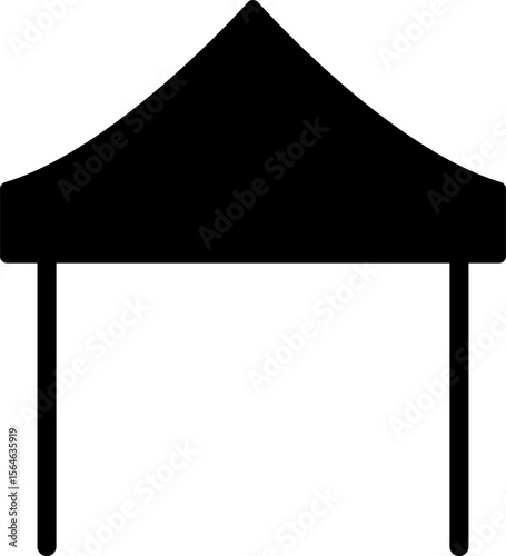 Tent icon set Simple vector illustration. Tourist Tent Line Design. Camp Travel Event.