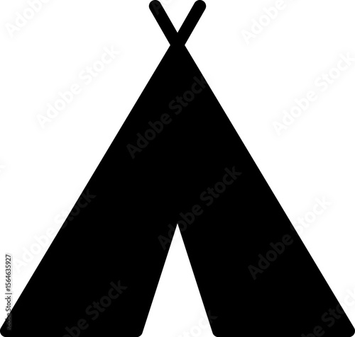 Tent icon set Simple vector illustration. Tourist Tent Line Design. Camp Travel Event.