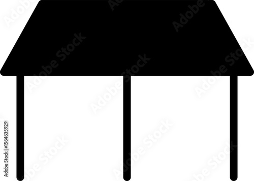 Tent icon set Simple vector illustration. Tourist Tent Line Design. Camp Travel Event.