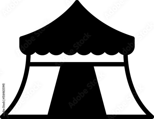 Tent icon set Simple vector illustration. Tourist Tent Line Design. Camp Travel Event.