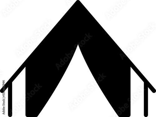 Tent icon set Simple vector illustration. Tourist Tent Line Design. Camp Travel Event.