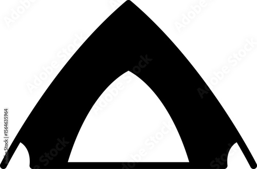Tent icon set Simple vector illustration. Tourist Tent Line Design. Camp Travel Event.