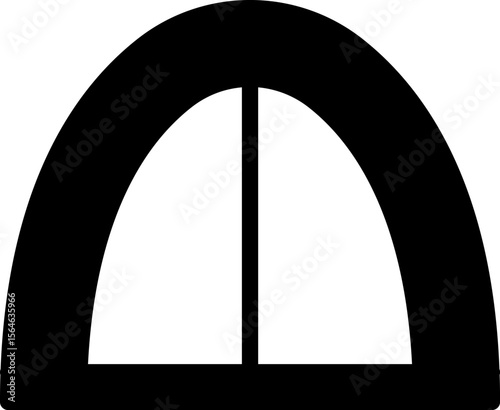 Tent icon set Simple vector illustration. Tourist Tent Line Design. Camp Travel Event.