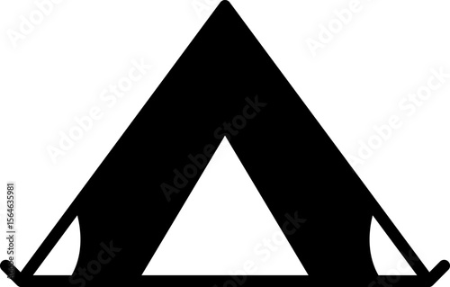 Tent icon set Simple vector illustration. Tourist Tent Line Design. Camp Travel Event.