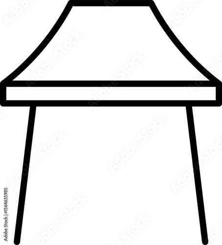 Tent icon set Simple vector illustration. Tourist Tent Line Design. Camp Travel Event.