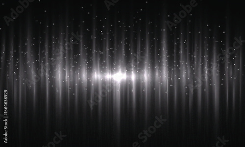 Vertical Light Beam Streaks Vector on Transparent Background