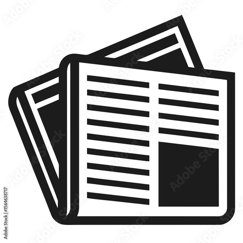 newspaper icon vector illustration