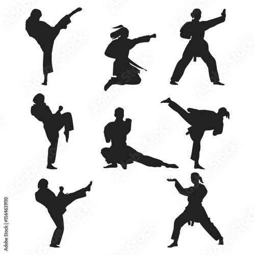 karate silhouette