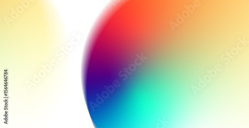 Abstract colorful gradient background with smooth soft blur, featuring a blend of warm yellow, orange, red and cool blue, teal, purple tones. 