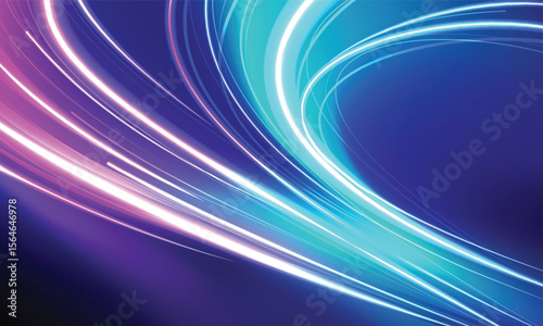 Light streak, fiber optic, speed line, futuristic background for 5g or 6g technology wireless data transmission, high-speed internet in abstract. internet network concept. vector design.