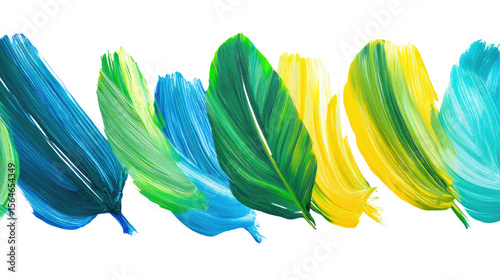 A vibrant blue iris and yellow lily pattern with a swirling water design and colorful fractal elements