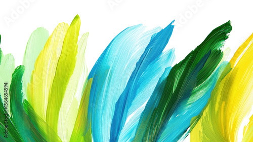 A vibrant blue iris and yellow lily pattern with a swirling water design and colorful fractal elements