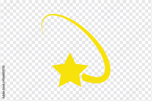Star fall icon sign vector. Falling stars set icon meteorites or comets. Falling star icon from collection for mobile concept and web apps icon.