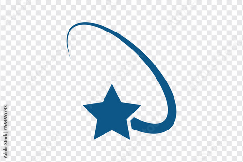 Star fall icon sign vector. Falling stars set icon meteorites or comets. Falling star icon from collection for mobile concept and web apps icon.