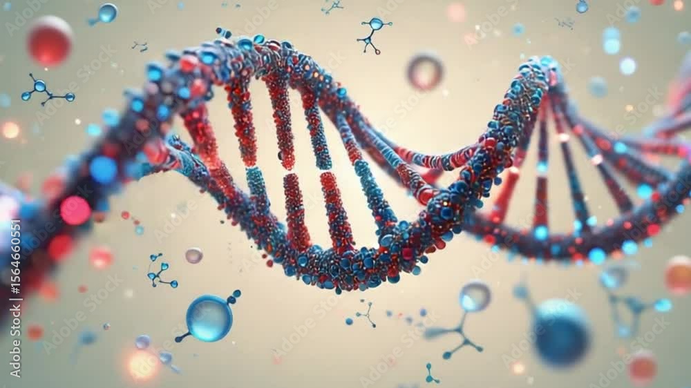 Stunning 3 D Animation D N A Helix Double Helix Genetic Code Science Medicine Biology Healthcare Research Technology Innovation Genetic Engineering Chromosome Cell Molecular, video download