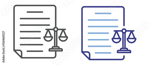 Legal Document Icon Color
