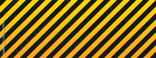 A repeating pattern of bold, diagonal stripes in yellow and black colors creates a graphic warning sign or an attention-grabbing backdrop suitable for various designs.