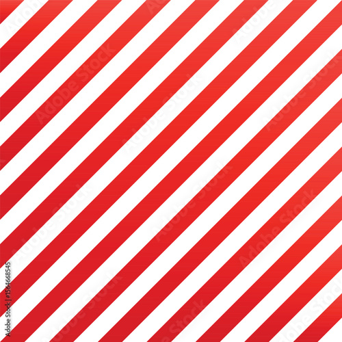 An eye-catching graphic pattern featuring evenly spaced diagonal red and white stripes. The color contrast creates a dynamic visual effect, perfect for backgrounds.