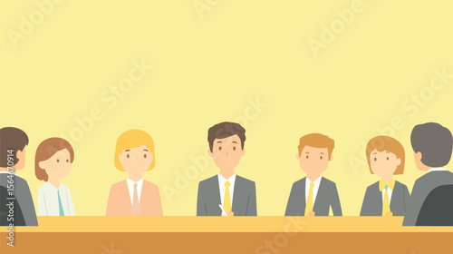 Confident Candidate Shining in a Group Interview, Best Job Candidate