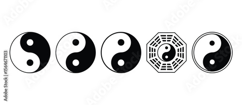 Yin Yang Symbols and Bagua
