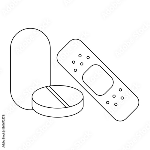 Healthcare and Medicine. Medical icons set. Outline icons collection
