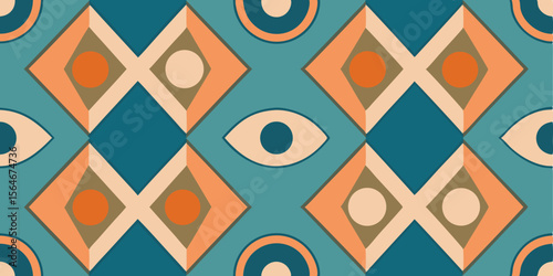 Seamless vector decorative ethnic pattern. ethnic endless background with ornamental decorative elements with traditional. Print for wrapping, background
