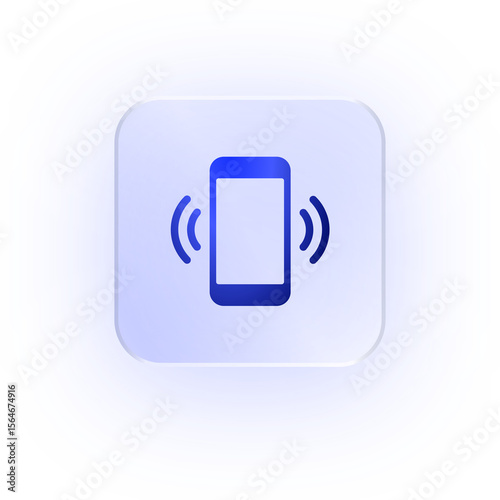 Glassmorphism Icon Phone Ringing Icon Ringing Phone Soft Shadow Glassmorphic Call Icon Incoming Call Phone Call Telephone Icon Mobile Icon Ring Icon Phone Sound