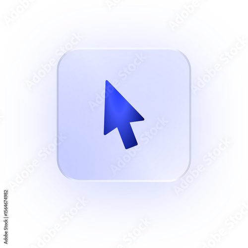 Glassmorphism Icon Cursor Pointer Icon Cursor Icon Soft Shadow Glassmorphic Arrow Icon Mouse Pointer Click Icon Navigation Arrow Interface Pointer Computer Icon Mouse Arrow