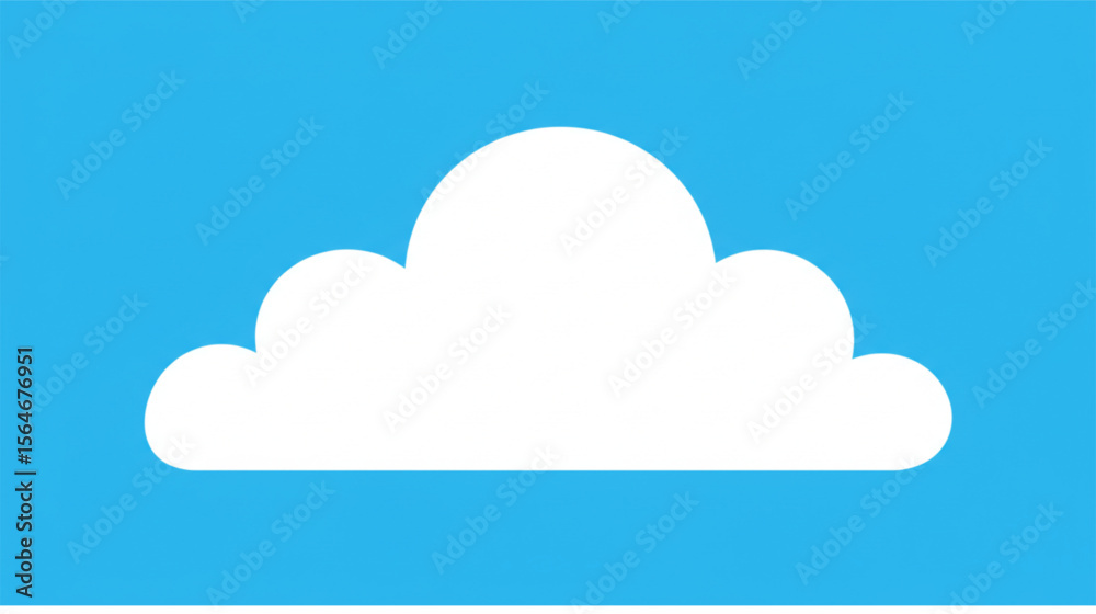 A fluffy white cloud floats against a clear blue sky, perfect for weather forecasts, sky backgrounds, and cloudscape designs. A fluffy white cloud floats against a clear blue sky, perfect for weather forecasts, sky backgrounds, and cloudscape designs.