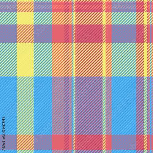 Vibrant pastel plaid pattern, perfect for textile design, fashion, or website backgrounds.  This cheerful, seamless texture evokes feelings of spring and optimism.