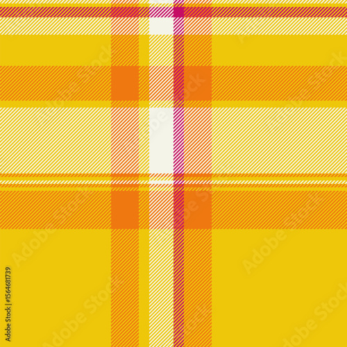 Vibrant yellow and orange plaid pattern. Perfect for textile design, fashion, or website backgrounds.  This cheerful, energetic design evokes warmth and optimism.