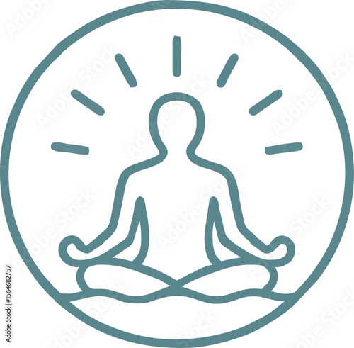 silhouette of yoga
