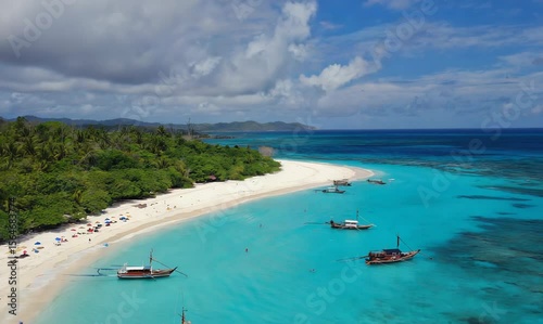 scenic aerial view of zanzibar beach capturing the beauty of the coast